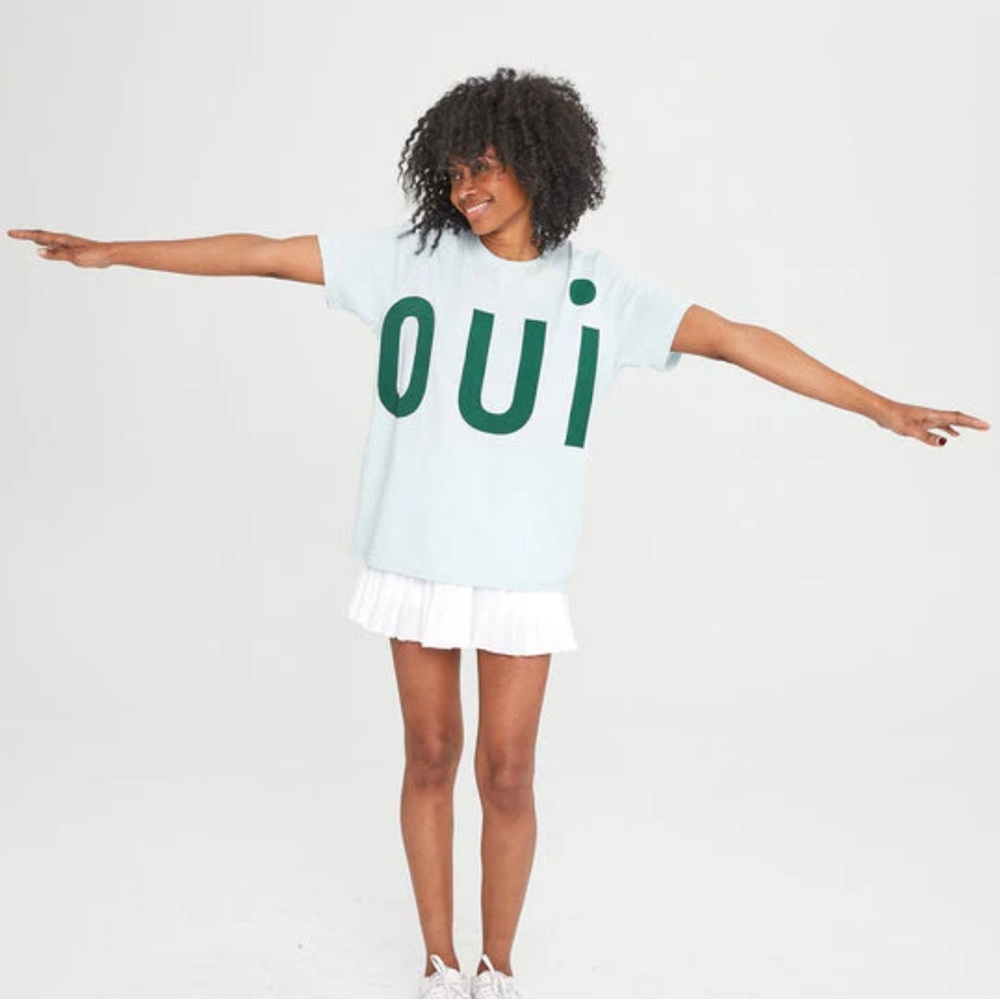Clare V. Original Tee —  Sky Blue Oui / XL
